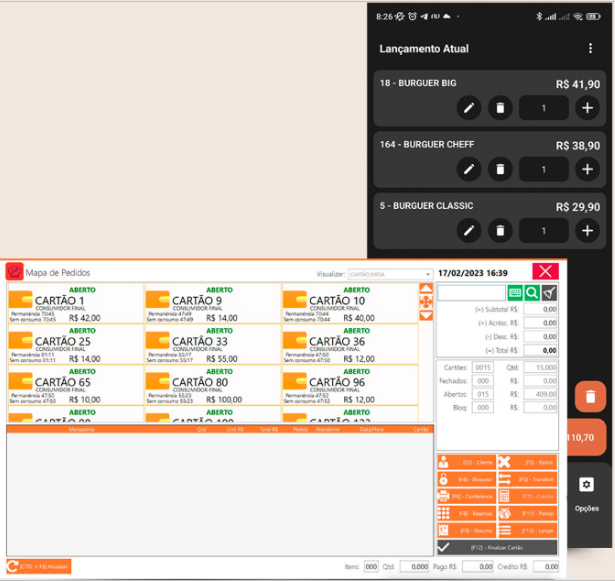 Dashboard Benner ERP
